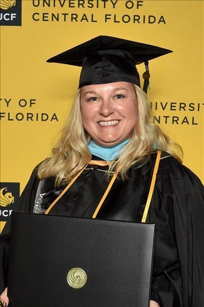 Amanda Armstrong — M.Ed graduation, University of Central Florida